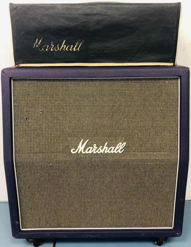 1968 Marshall JMP #1987 50w Purple Plexi w/ Matching 1960 4x12 image 1