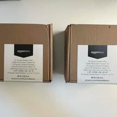 JBL ES20 Bookshelf Speakers with new speaker wire - Black image 4