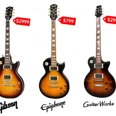 Richmond VA Guitar Works Les Paul Slash Clone Early 2000's yellow/black burst image 21