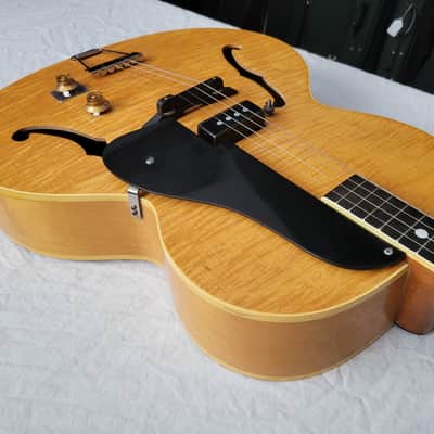 Vega Electrovox Blonde Archtop Tenor Guitar, Model TR1. circa 1930's - 1940's, serial #5208 image 8