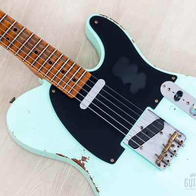 2023 Fender Custom Shop ‘52 Telecaster Roasted Heavy Relic Surf Green w/ Streamlined U Neck image 7