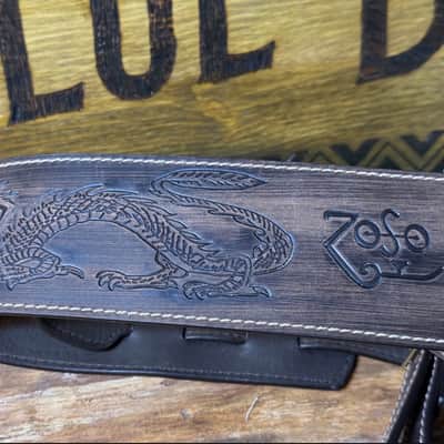 Blue Bell Straps ZOZO 73 ARTISAN FADED BROWN “ ONE OF A KIND “ Custom Shop for Al’s Music Factory image 2