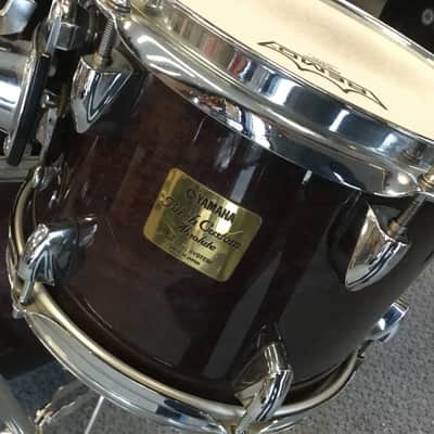 Yamaha Birch Custom Absolute Six Piece Shells (5 Drums) - Plum - See Through Grain MIJ Japan image 10