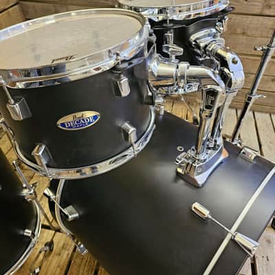 Pearl Drum Kit Decade Maple, Satin Black Complete USED! RKBBP110526 image 4