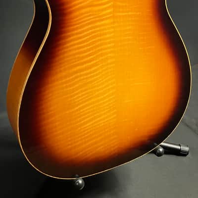 Tyler Mountain Square Neck Resonator Guitar Flamed Vintage Sunburst Finish image 14