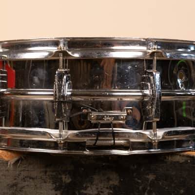 1960s Ludwig 5x14 Pre Serial Super 400 Chrome Over Brass Snare Drum image 9