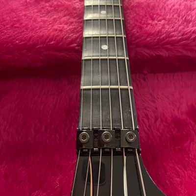 Gibson U-2 (Mach II) 1989 - Ebony w/ Custom Scalloped Ebony fretboard & original Case image 8