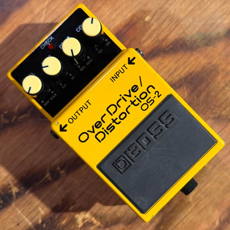 Boss OS-2 OverDrive/Distortion (Silver Label) 1990 - Present - Yellow image 1