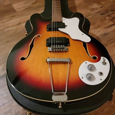 1966 Mosrite Celebrity III 12 String 3-12SB Electric Guitar Sunburst All Original W/HSC image 3