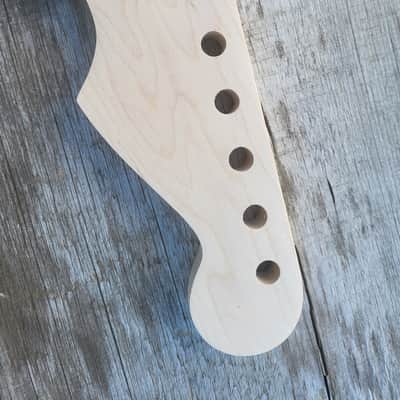 21 fret classic ST Guitar Neck Replacement, Steel Frets, bone nut image 2