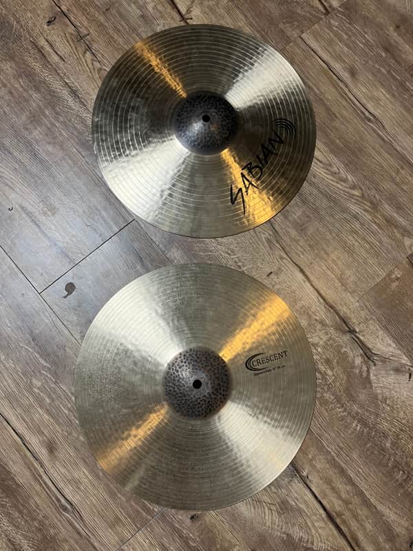 Sabian 14" Crescent Series Element Hi-Hat Cymbals (Pair) 2017 - Present - Natural