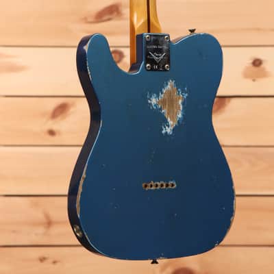 Fender Custom Shop Limited 1958 Telecaster Heavy Relic - Aged Lake Placid Blue-CZ570453 image 6