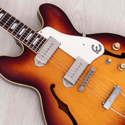 1991 Epiphone Casino Vintage Guitar Sunburst Pre-Elitist, Near-Mint w/ Case, Japan Terada image 8