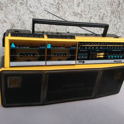 Philips D 8303 Boombox, Portable Radio, Cassette Player | Reverb
