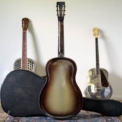 All Original 1931 National Triolian Resonator Guitar with Bull's Head Case image 8