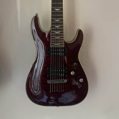 Schecter Omen Extreme-7 2010 - Present - Black Cherry image 1