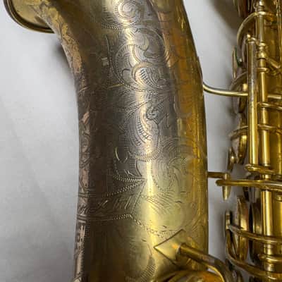 C.G. Conn CHU BERRY ALTO SAXOPHONE 1927 - Gold Plated image 9