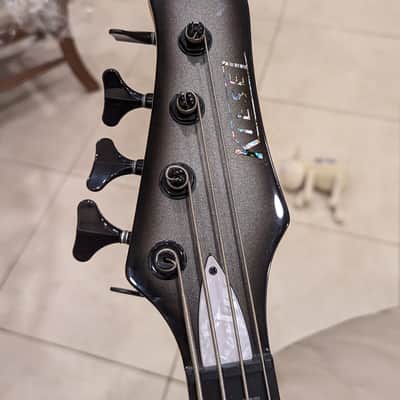 Kiesel Custom JB-4 Jazz Bass - Silverburst w/ Hipshot D-Tuner and Active Pre-Amp image 6