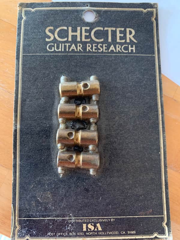 Schecter Van Nuys Jazz Bass Precision Bass 1980s Brass image 1