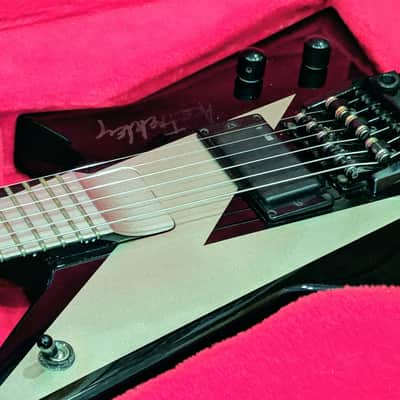 Washburn 1987 AF-40V Ace Frehley Signature Guitar OHSC + Gibson Lightning Bolt Strap RARE! image 3