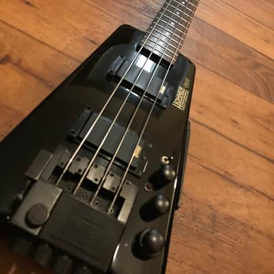 Hohner Headless Bass B2ADB B2A w/ Drop-Bridge 80s Black image 1