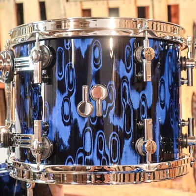 Sonor SQ2 Birch Blue Tribal High Gloss "Gavin Harrison Replica" Drum Set image 6