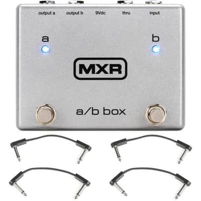 MXR M196 A/B Box Pedal with 3 Patch Cables image 2