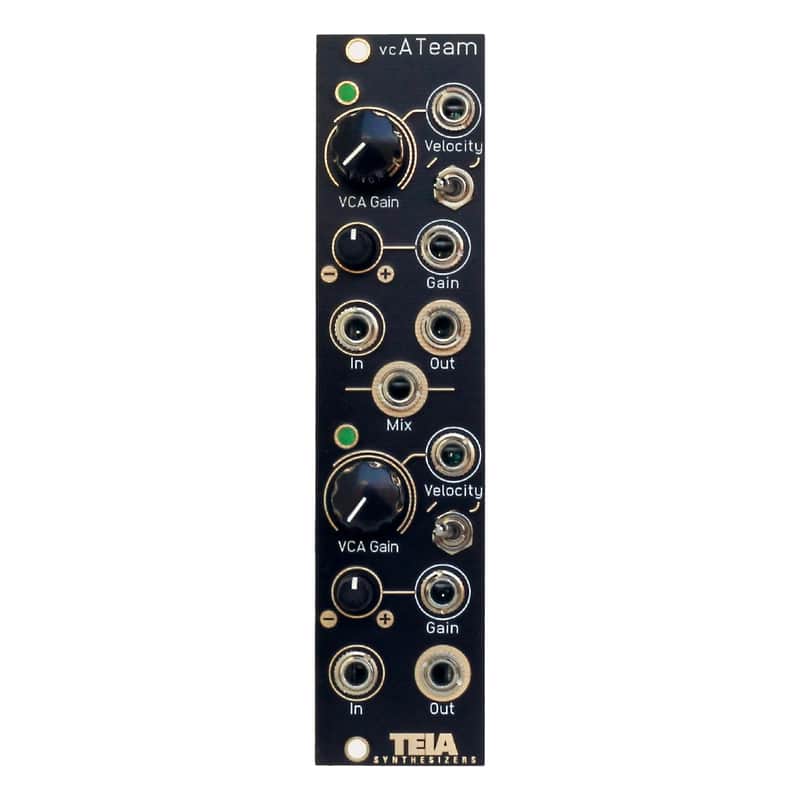 Teia Synthesizers vcA-Team Dual VCA with Velocity Eurorack Module image 1