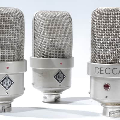 Vintage Neumann M49 Decca Trio Large Diaphragm Condenser Microphones Serial # 340, 341, 1257 image 1