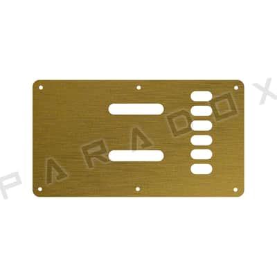 Custom Backplate For 2025  Made in Indonesia Sterling SR50X StingRay Plus - Simulated Brushed Gold/Black .090"