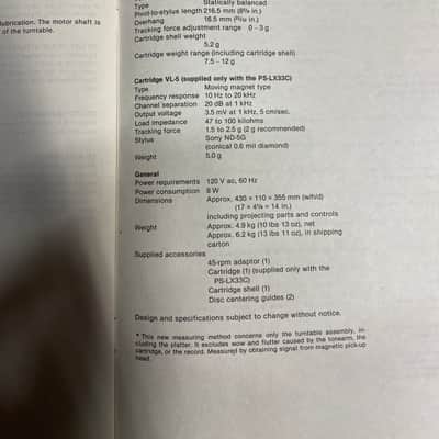 1983 Sony PS-LX33C Direct Drive TurnTable image 13
