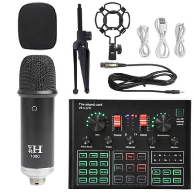 Sound Card Full Set Of Condenser Wireless Microphone Suit Bm800 Microphone image 12