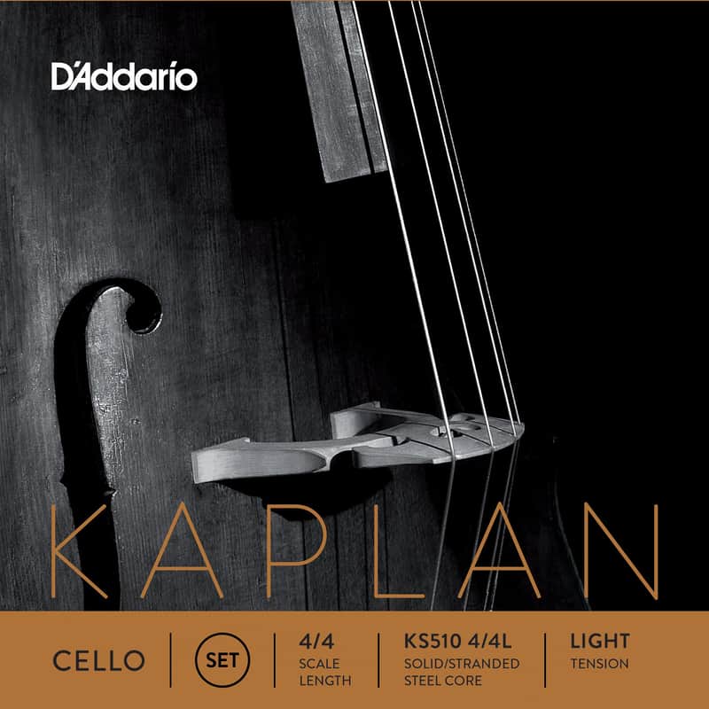 D'Addario Kaplan Cello String Set, 4/4 Scale, Light Tension image 1
