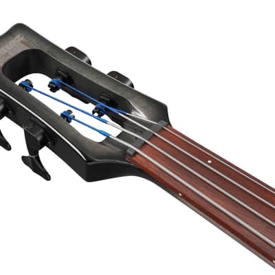 Ibanez UB Upright 4 String Bass w/Bag - Black Ice Burst Low Gloss (UB804BUL) image 12