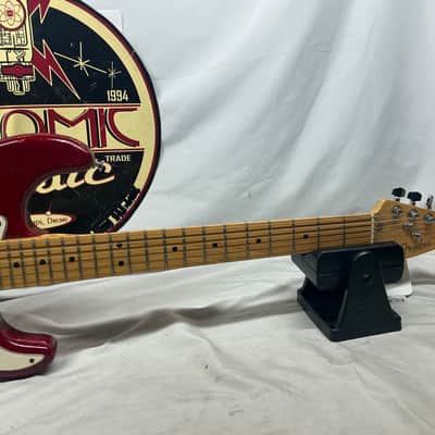 Fender Highway One Stratocaster Guitar 2002 - Crimson Red Transparent / Maple neck image 3