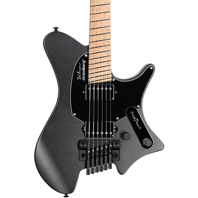 Strandberg Salen Classic NX 6 6-String Headless Multi-Scale Guitar w/ Tremolo and Gig Bag - Black image 1