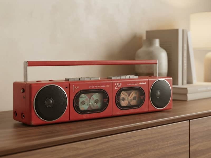 National RX-F11 Rare Vintage Boombox Serviced Stereo Cassette Recorder Warranty image 1