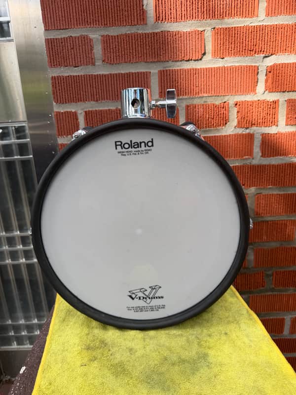 Roland PD-128-BC V-Pad 12" Dual Trigger Mesh Drum Pad 2010s - Black Chrome image 1