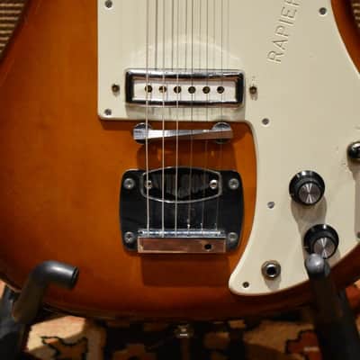 Vintage 1960s Wilson Watkins Rapier 22 Original WEM Sunburst Electric Guitar image 6