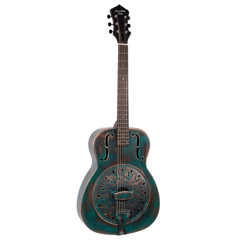 Recording King RM-997-VG Swamp Dog Resonator Distressed Vintage Green image 1