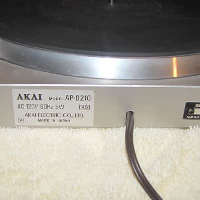 Akai AP D210 Direct Drive Turntable 1982 Ash Gray image 8