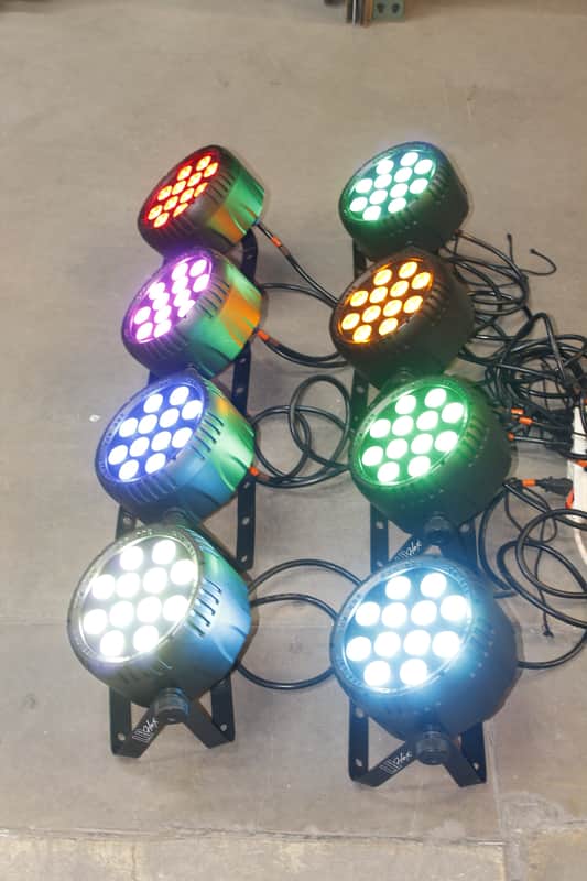 Blizzard LBPAR-HEX *LOT OF 8* RGBAW+UV 6-in-1 LED PAR DMX Light 2010s - Black