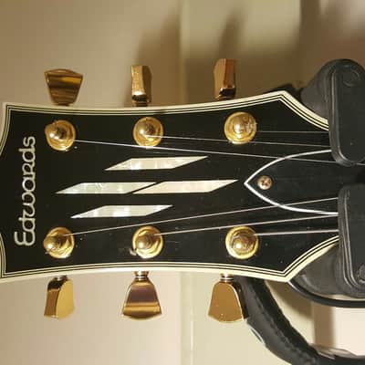 Edwards  Les Paul Custom P90  Ebony image 2