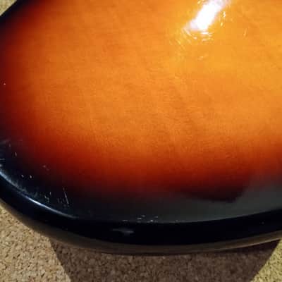 Harmony 57-1401 loaded BODY +neck plate c.1970 sunburst image 17