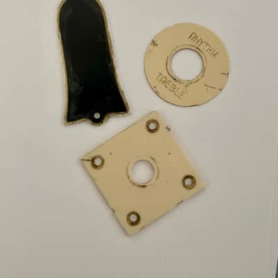 Gibson aged set, Pickguard, Pickup rings, switch plate, truss rod cover and jack plate, Les Paul, relic | 59 Parts image 7