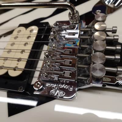 EVH Striped Series "Circles/See Ya" 2014--The OG --Titanium and Brass Hot Rodded- - Gloss Black/White image 21