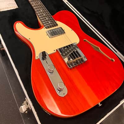 Left-handed G&L ASAT Bluesboy Semi Hollow 2010s - Clear Orange image 2