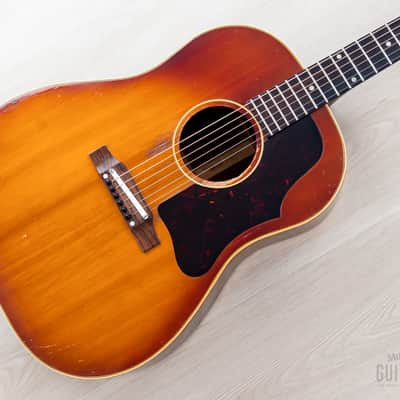 1961 Gibson J-45 ADJ Vintage Dreadnought Acoustic Guitar Cherry Sunburst w/ Case image 1