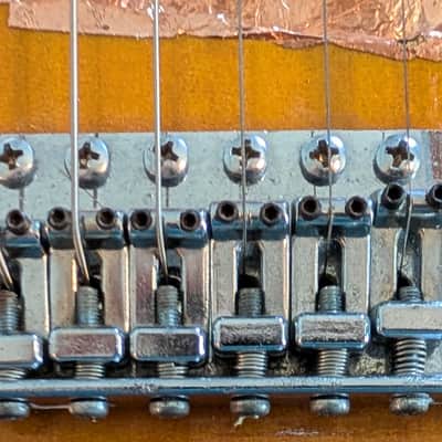 Vintage 1970's Aria (MIJ) Strat Body & Neck (Sunburst, maple neck w/rosewood fret board) image 6