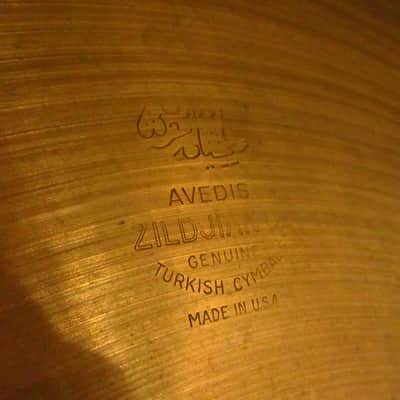 Zildjian Rare!! 50's A Zildjian 24" Medium Ride Cymbal Large Hollow Stamp 3,492g image 3